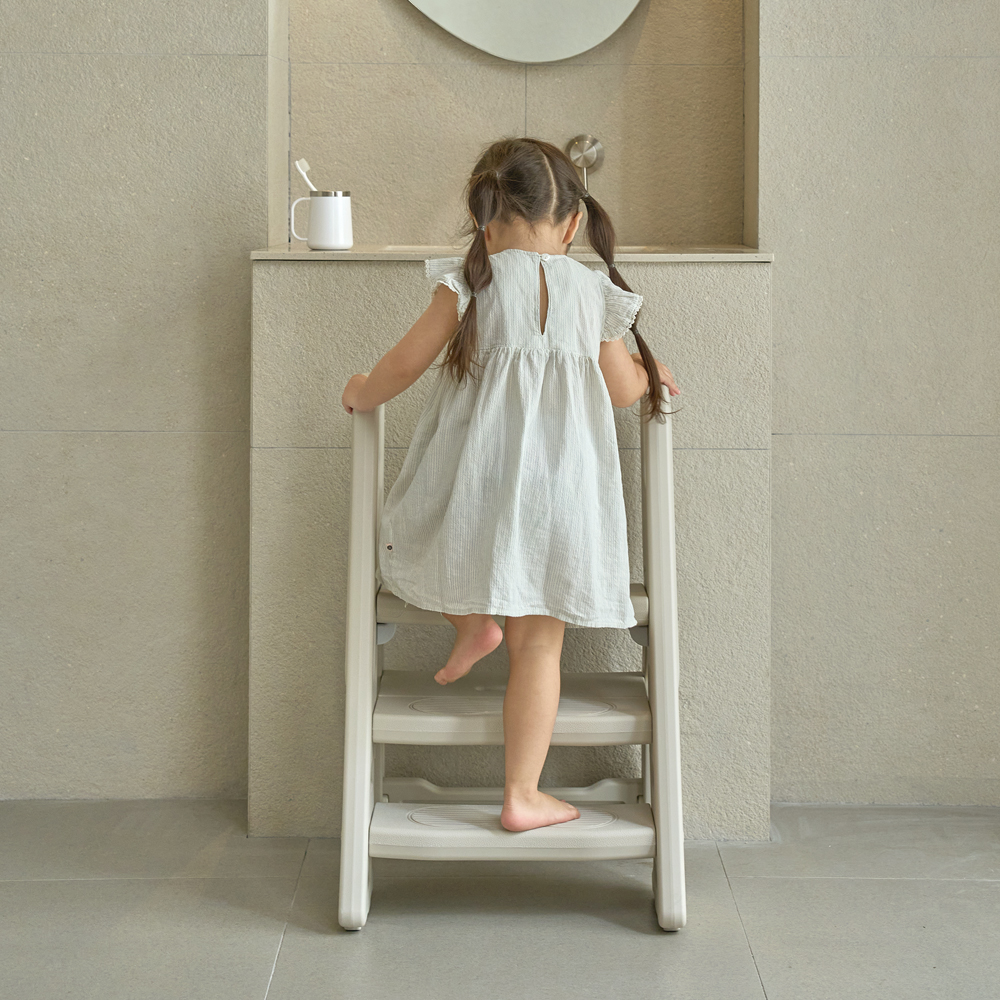 아이팜 접이식 2단 3단 스마트 손잡이 유아 디딤대 아기계단