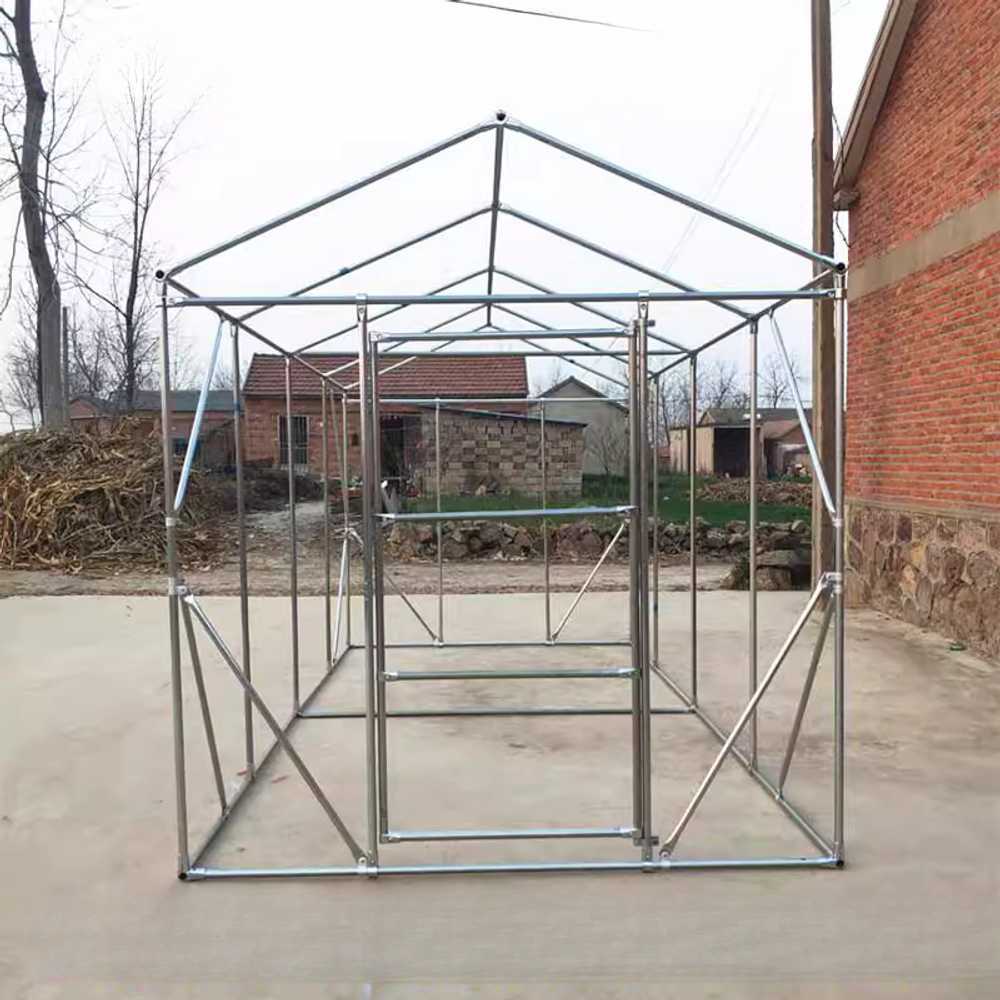 비닐하우스 프레임 텃밭 온실 구조물 파이프형 재배 200x600x225cm(비닐) - 상세 이미지 5