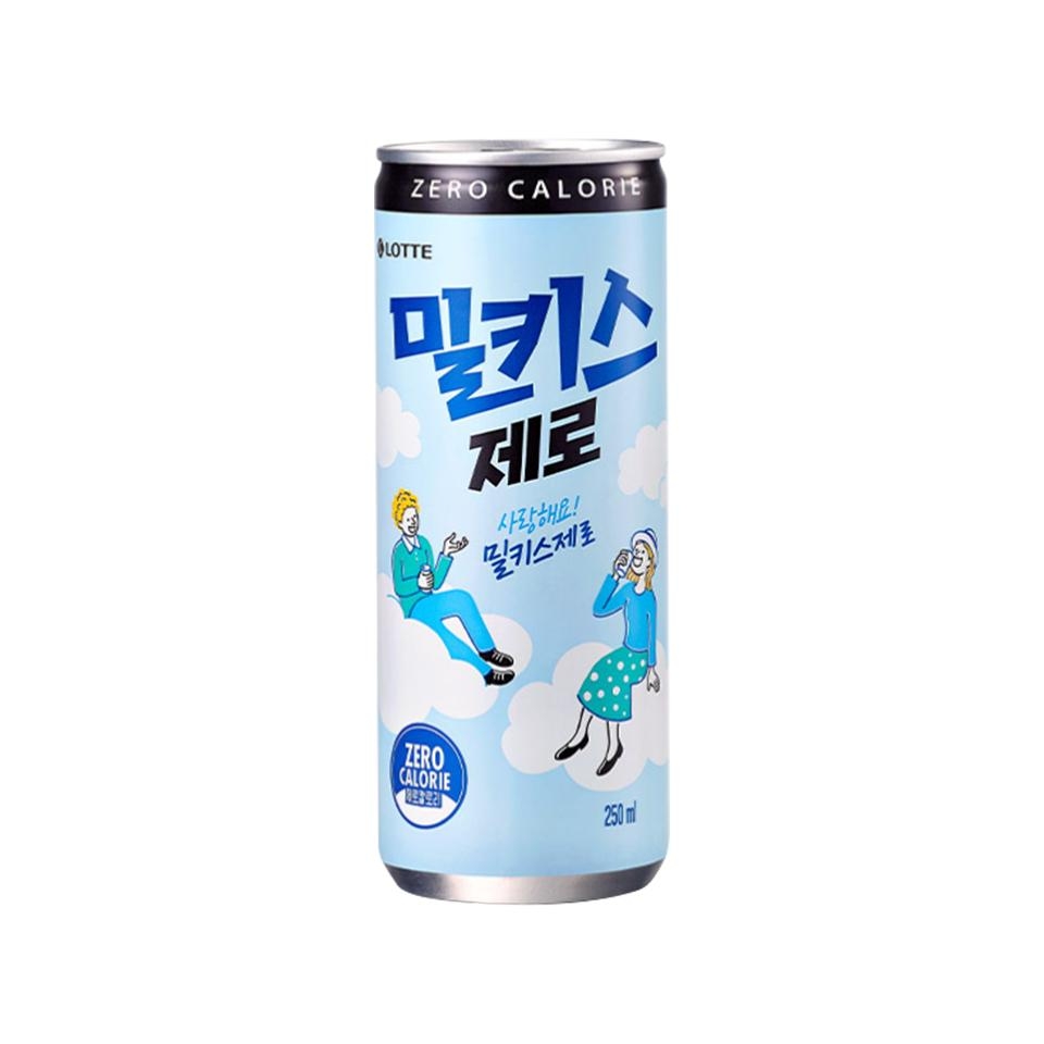메가마트 롯데칠성 밀키스 제로 250ml 30개 - 상품 이미지