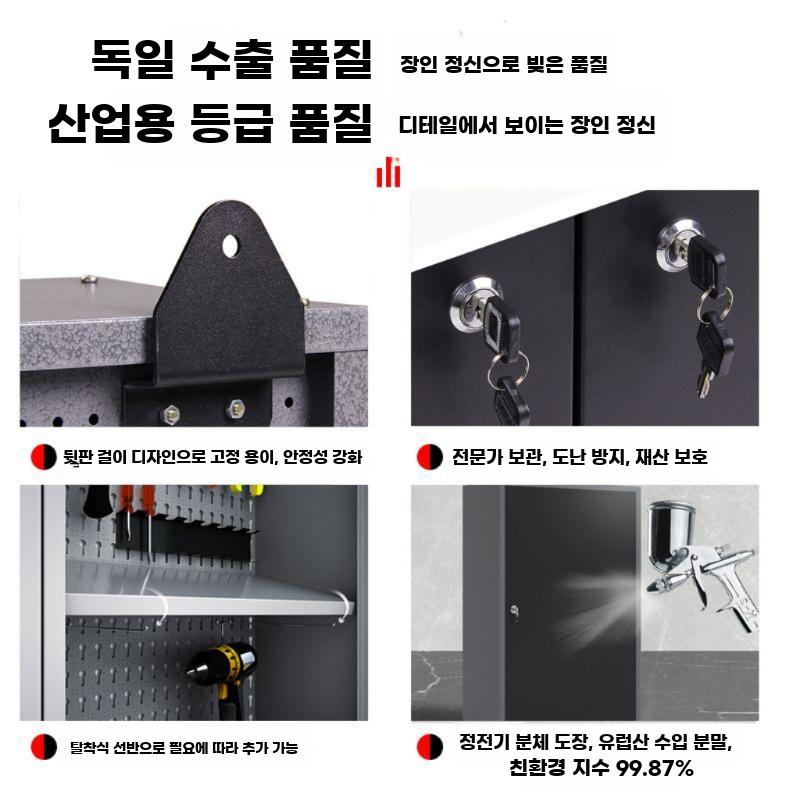벽걸이 공구 공구진열대 엔지니어 타공판 공구선반 수납함 - 상세 이미지 3