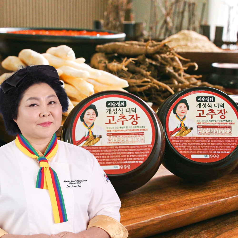 이순실의 개성식 더덕 고추장 구수한 손맛 감칠맛 만능 고추장 300g x 5개 - 상품 이미지