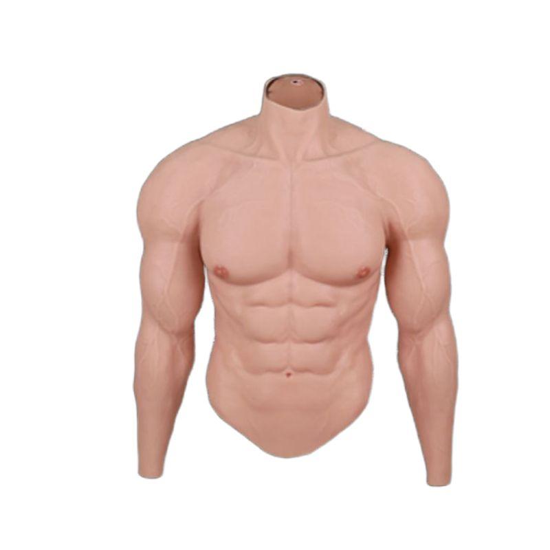 가짜 복근 의상 슈트 근육 식스팩 남성 실리콘 몸짱 - 상세 이미지 2