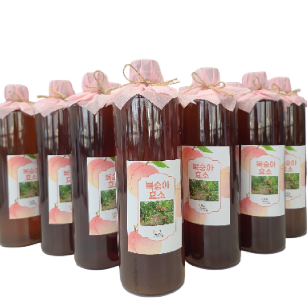 복숭아효소 1000ml 복숭아청 모모아뜰리에 무색소 무방부제 무첨가물 수제청 과일청 이미지 6