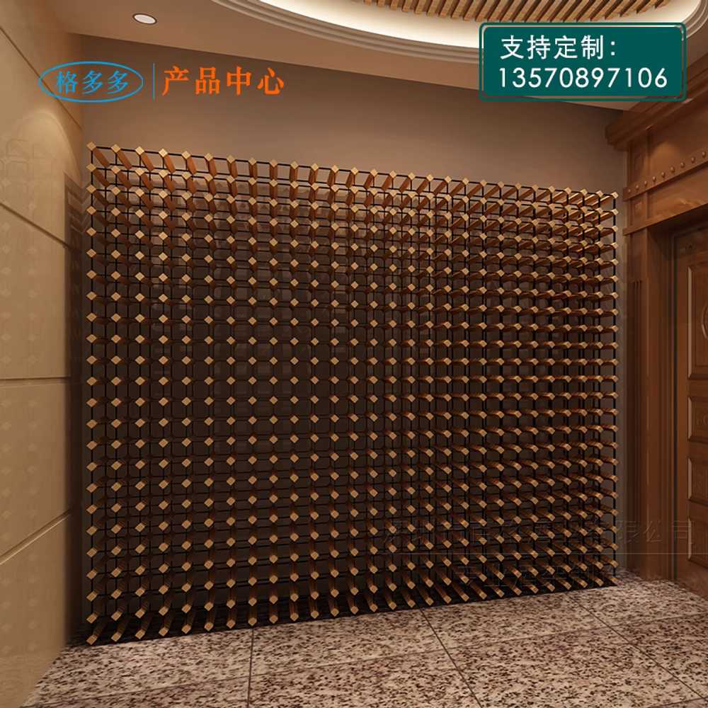 와인랙 와인보관대 우드 술병 바 철제 격자 양주 디피 22칸 - 상세 이미지 2