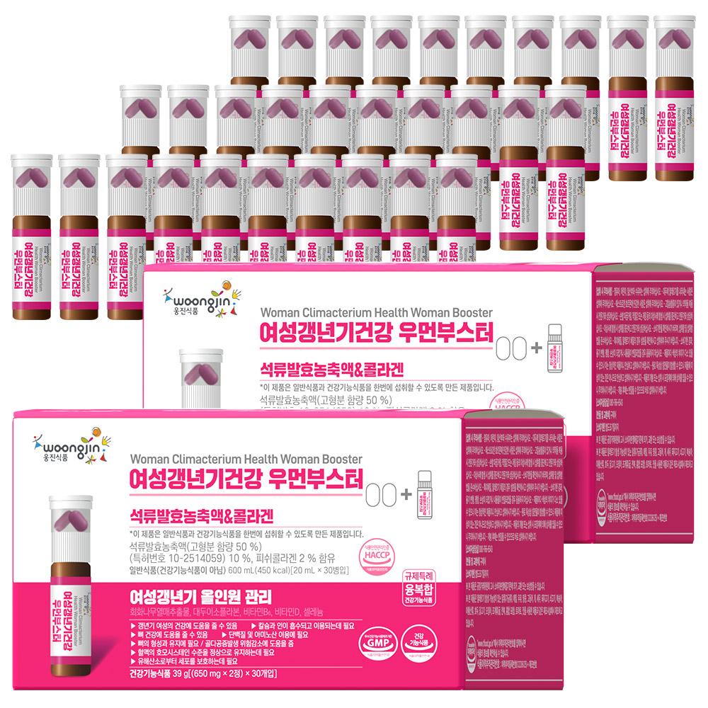 웅진 우먼부스터 갱년기건강 여성호르몬 에스트로겐 회화나무열매 이소플라본 30개입, 2개 - 상품 이미지