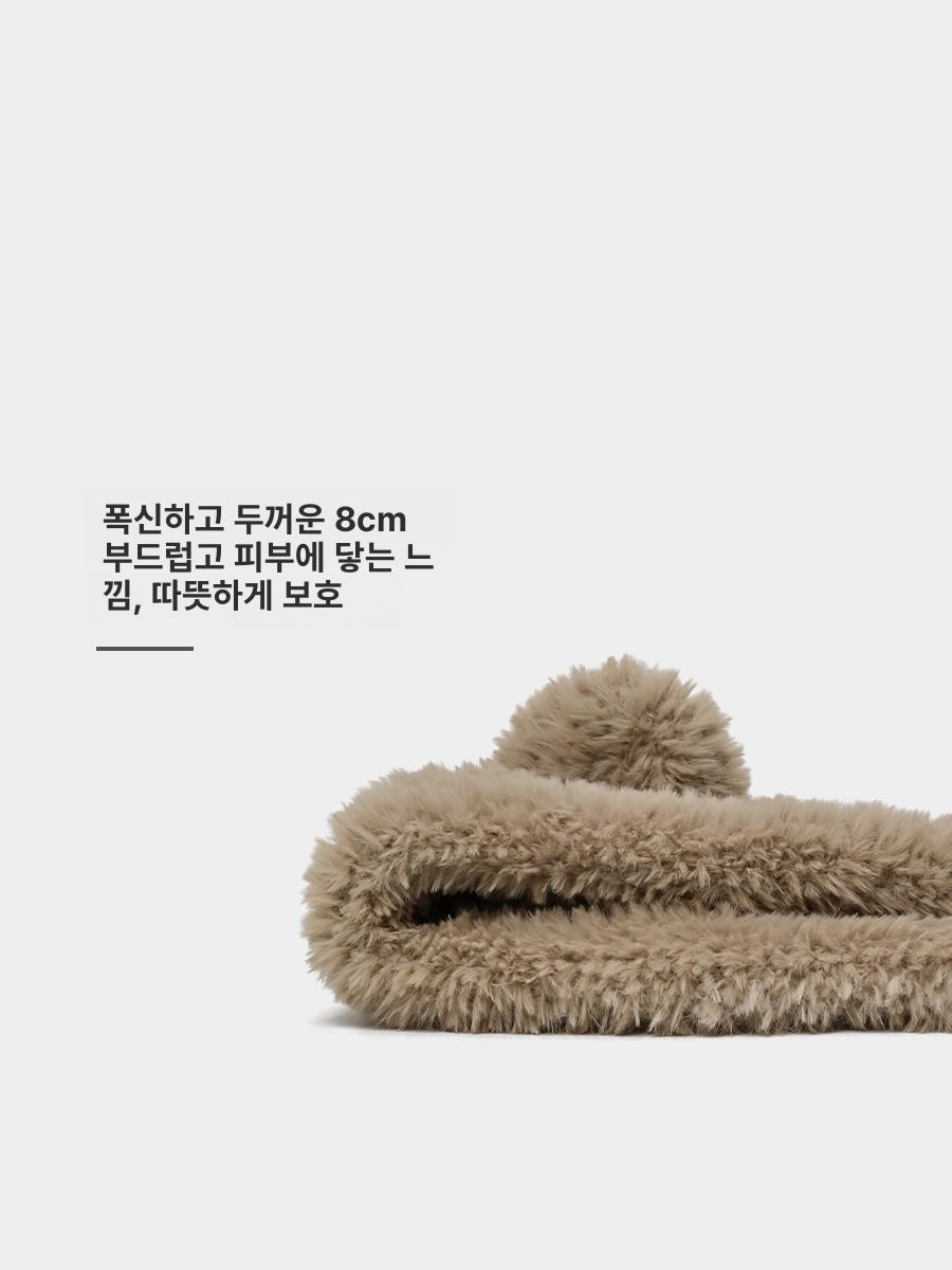 곰돌이 모자 여성용 플러시 귀 보호 따뜻한 털 귀 겨울 방한 귀마개 카키 프리사이즈 약54-60cm - 상세 이미지 4