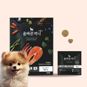 올바른끼니 플러스 연어 강아지사료 눈물 알러지 피부 건강도움 강아지밥 기... 솔직 후기 | 실제 사용자 리뷰 총정리 - 상품 이미지 1