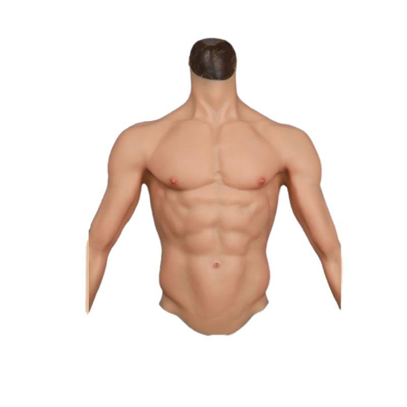 가짜 복근 의상 슈트 근육 식스팩 남성 실리콘 몸짱 - 상세 이미지 3