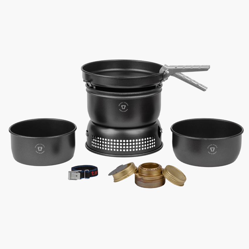 트란지아 스톰쿡셋 35-5UL 블랙 에디션 알콜 버너 TP2 가스 스토브 세트 백패킹 코펠