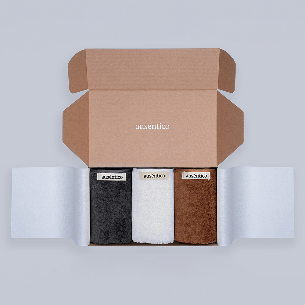 오센티코 페이스타올 선물세트 210g, 퓨어믹스, 3장 - 상품 이미지