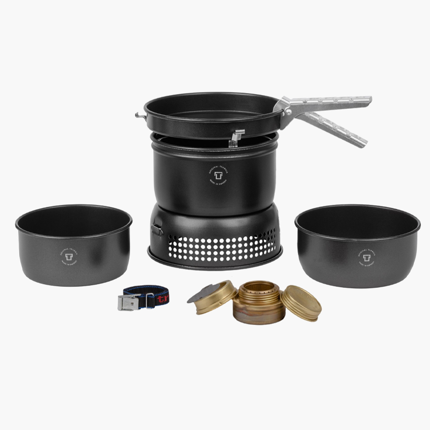 트란지아 스톰쿡셋 37-5UL 블랙 에디션 알콜 버너 TP2 가스 스토브 세트 백패킹 코펠