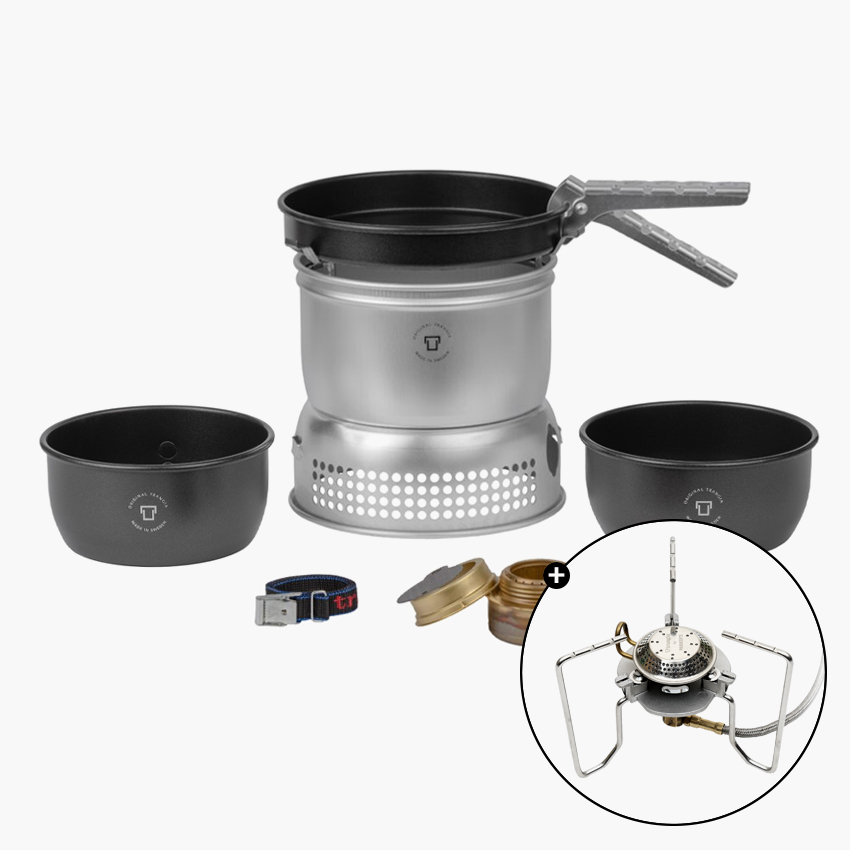 트란지아 스톰쿡셋 27-5UL 알콜 버너 TP2 가스 스토브 세트 백패킹 코펠