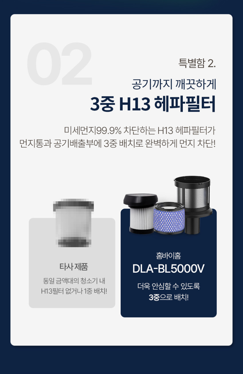 홈바이홈 BLDC 무선 청소기 차이슨 진공 미니 청소기 핸디 소형 원룸 머리카락 책상 판매처 상세 정보 이미지 3