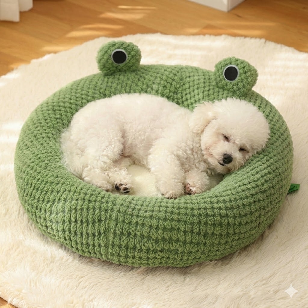[원형] 애견 고양이 강아지 방석 쿠션 겨울 마약 베개
