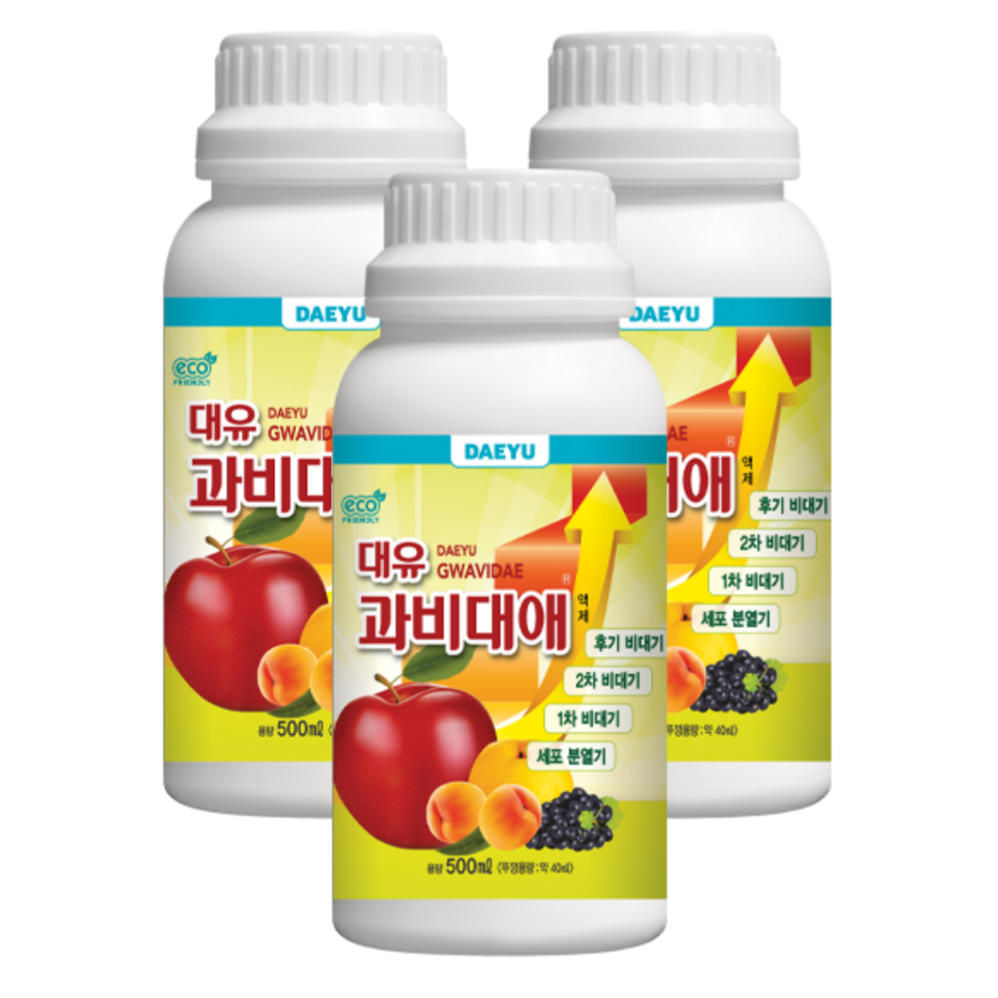 [비대전용비료] 대유 과비대애 액제 비료 식물영양제 500ml, 3개입 - 상품 이미지