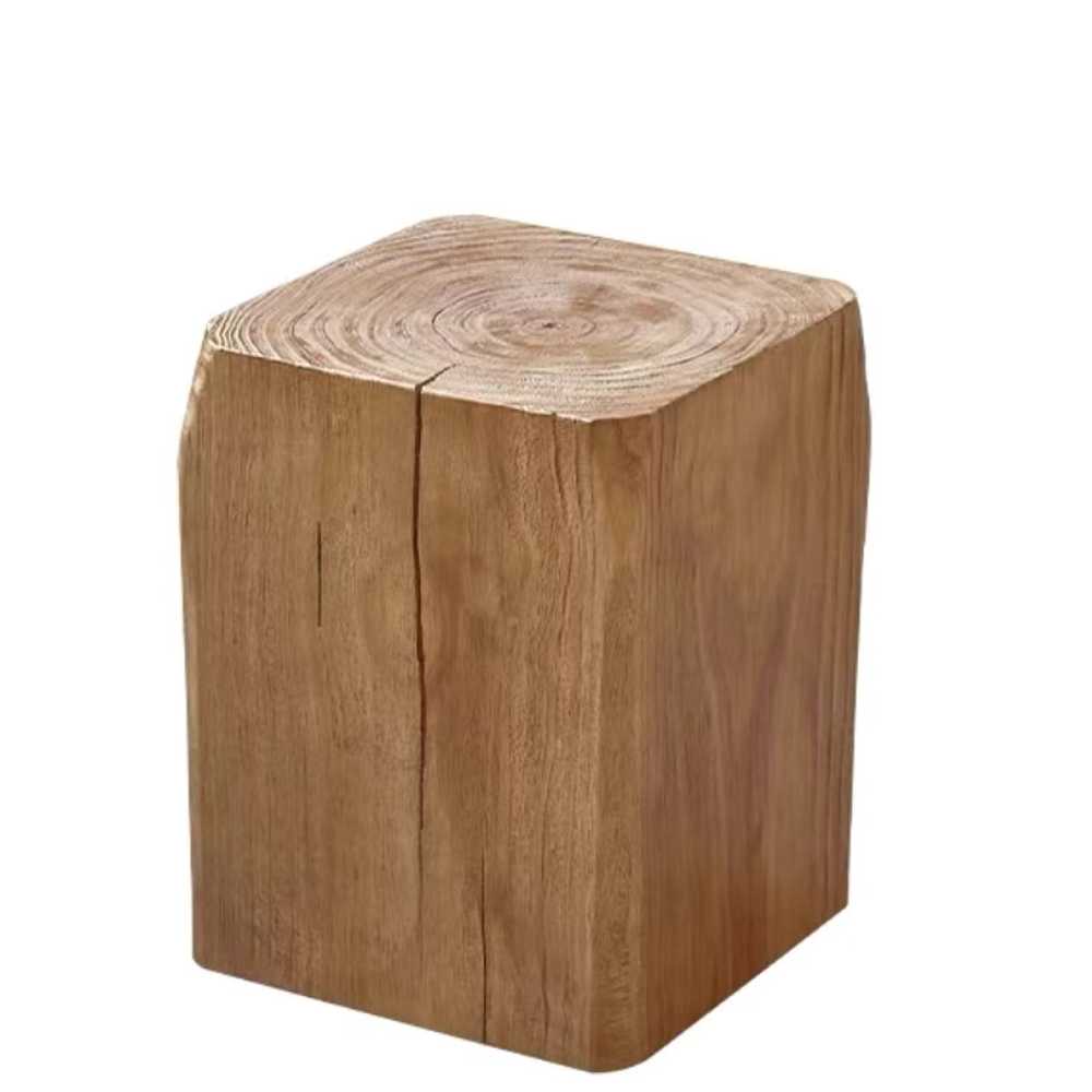 원목 통나무 스툴 감성 의자 인테리어 소품 테이블 30x30x50cm - 상품 이미지