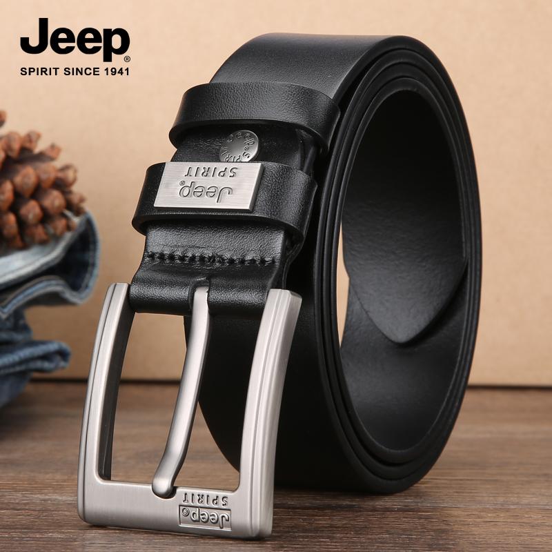 Jeep 허리띠 통가죽 혁띠 지프 남자 명품 가죽 정장 캐주얼 벨트 소가죽 청바지 J021-1 - 상세 이미지 2
