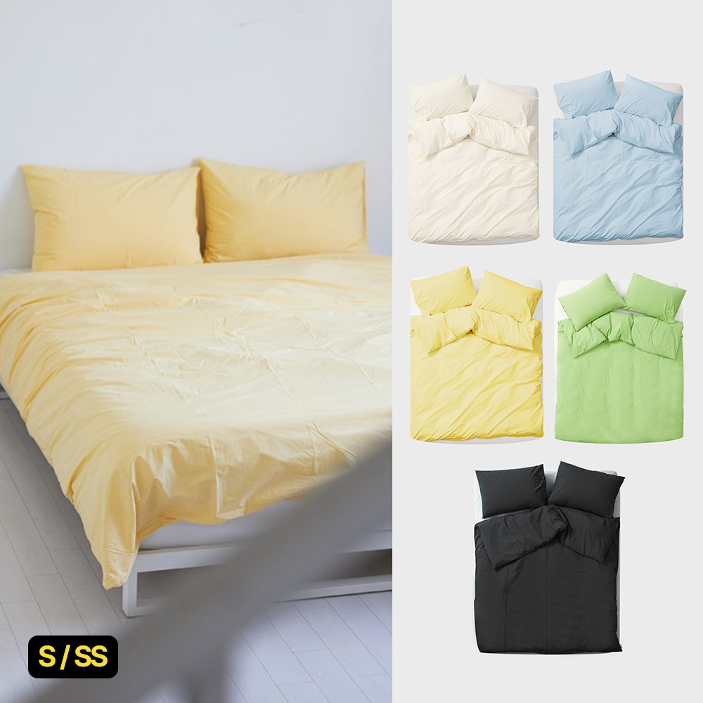 [포토제니아굿즈] 스탠다드 이불 커버 세트 S/SS (이불+베개커버1) (5colors) - 상품 이미지