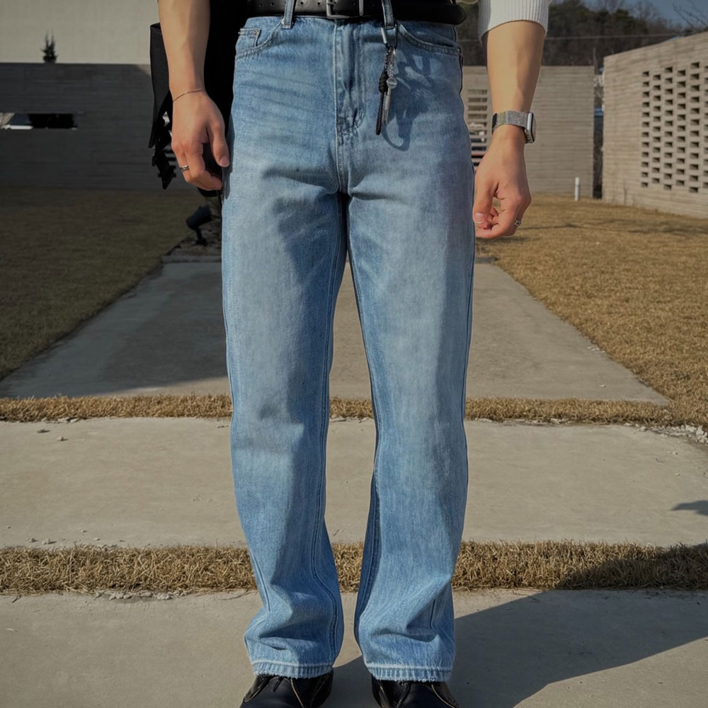 테이퍼드 커팅 데님 3color 데일리룩 청바지코디 키작남 청바지 - 상품 이미지