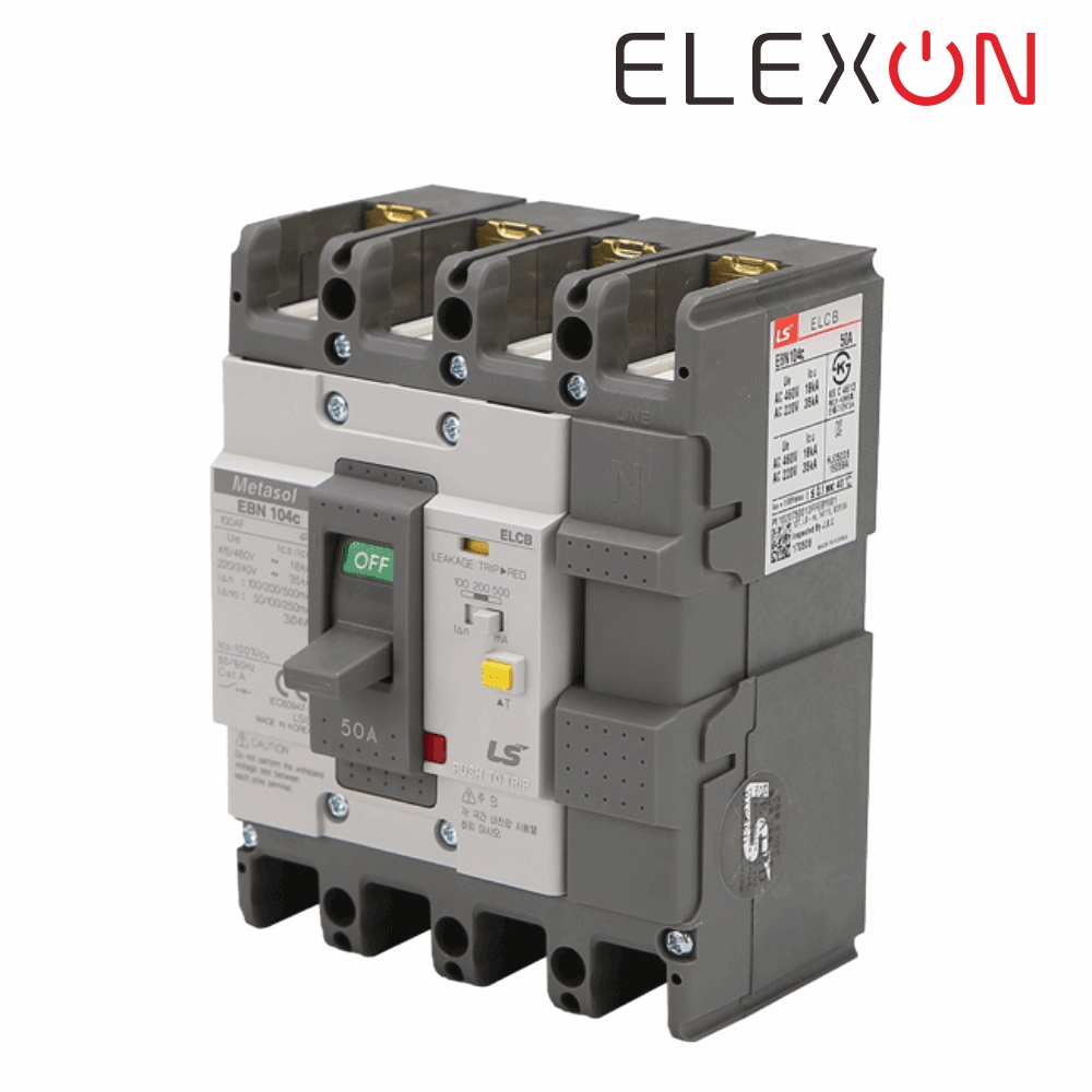 LS 산업용 ELCB 누전차단기 EBN 104C 4P 50A 35kA LS일렉트릭 - 상세 이미지 2
