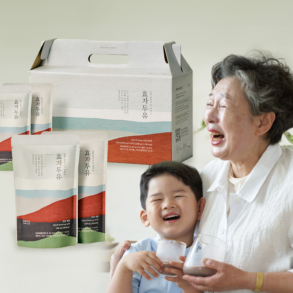 동화가든 효자두유 볶은 서리태 맛있는 저당 임산부 선물 190ml, 15개 - 상품 이미지