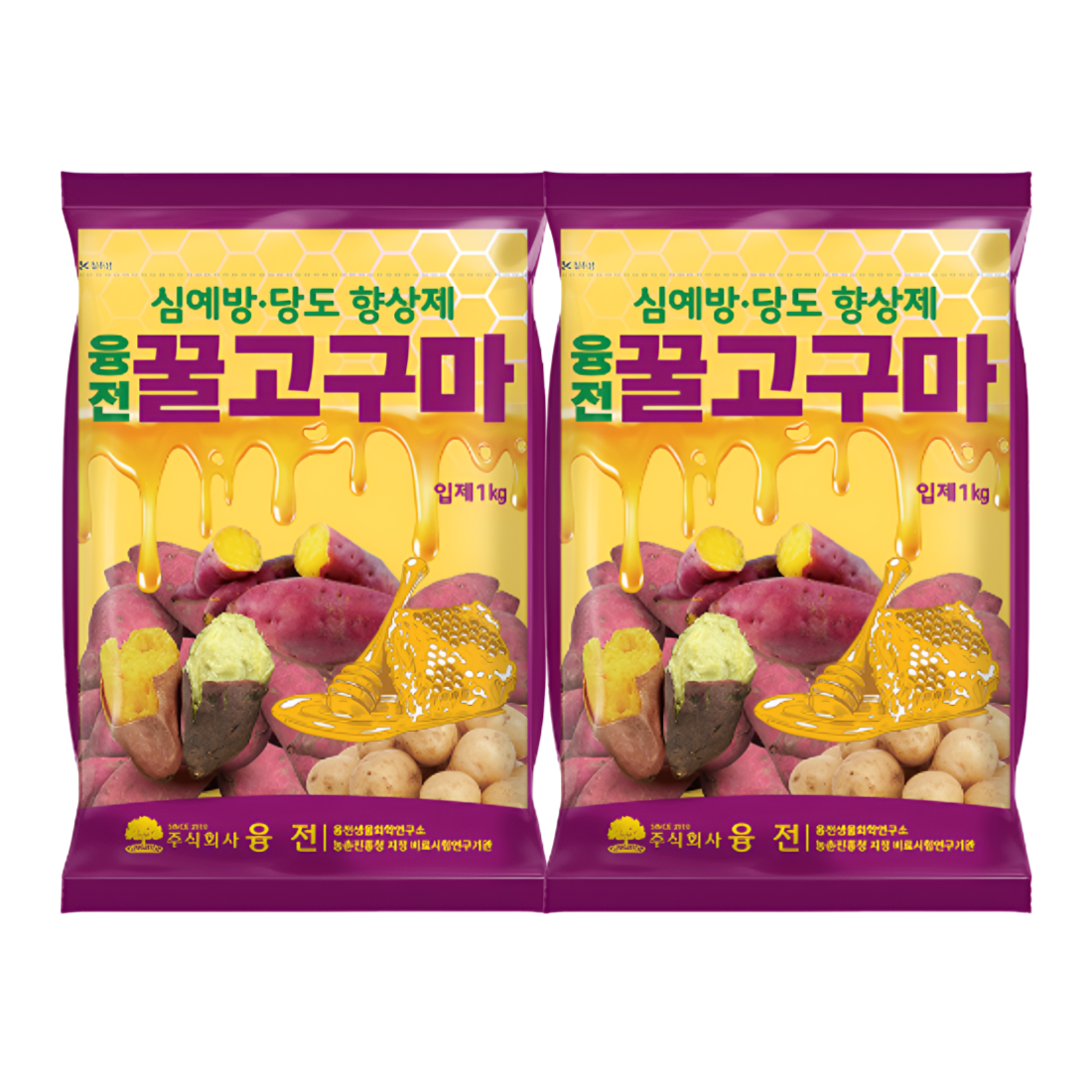 [고구마전용비료] 꿀고구마 입제 밑거름 웃거름 식물영양제 1kg, 2개입 - 상품 이미지
