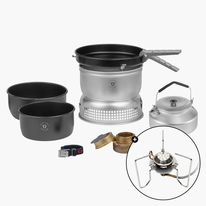 트란지아 스톰쿡셋 25-6UL 알콜 버너 TP2 가스 스토브 세트 백패킹 코펠
