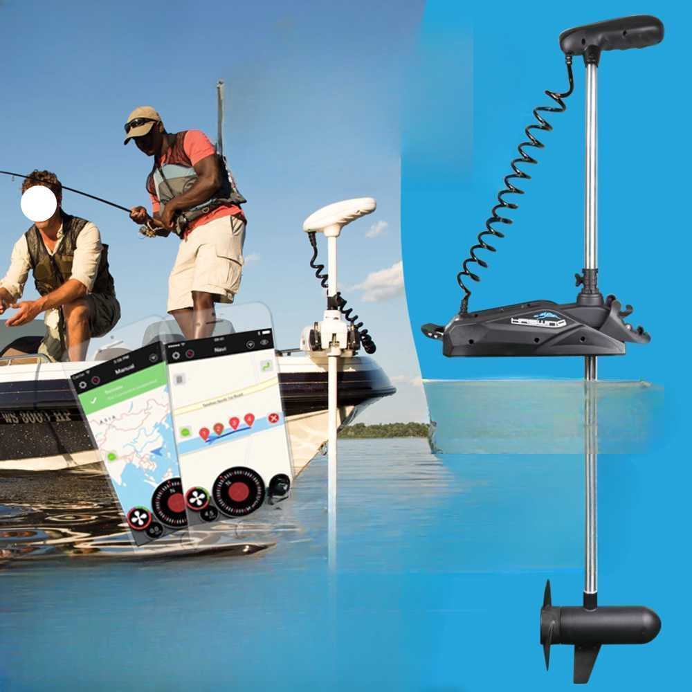 GPS 가이드 모터 보트용 전동 추진기 자동 항로조종기 27kg GPS-137 화이트 - 상세 이미지 2