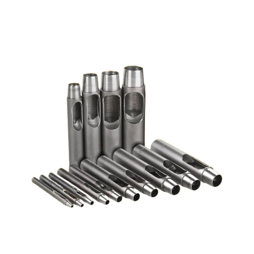 펀치 1공 타공 원형 부자재 스트랩 환펀치 세트 14PCS - 상품 이미지