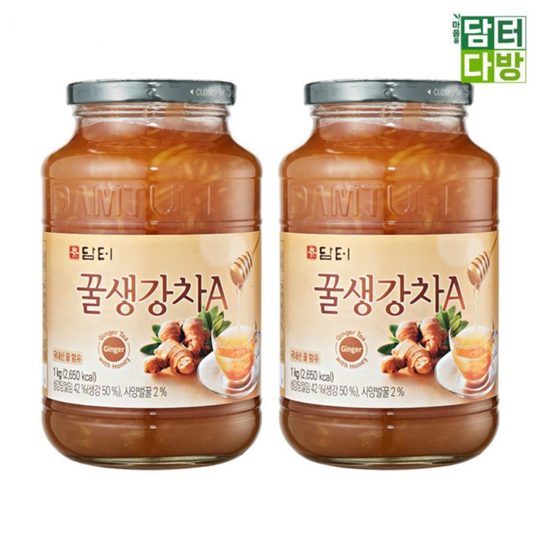 (무배 / 원플러스원) 담터 꿀생강차A 1kg - 메인 이미지