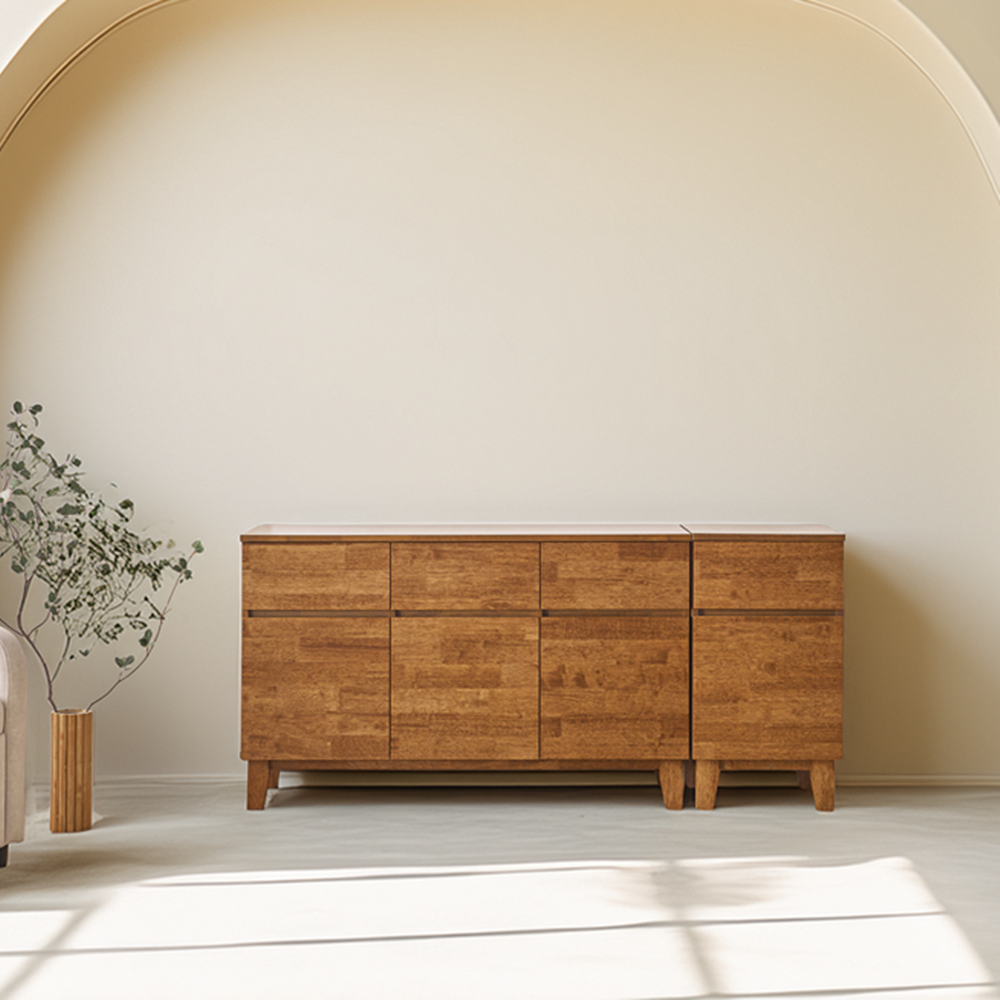 베르간 높은거실장 원목 안방 티비장 tv다이 서랍장 1200