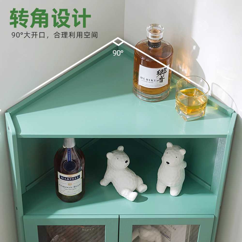 주방 코너장 서랍장 거실 주방 와인 접시 캐비닛 가구 4단 - 상세 이미지 5