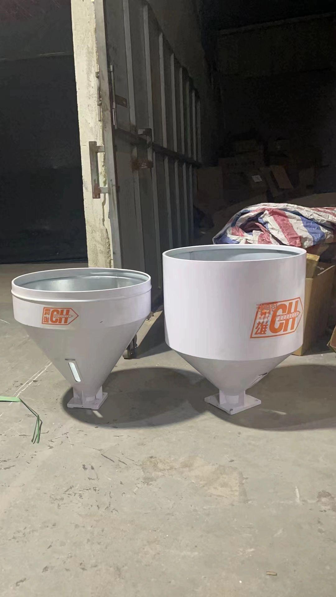 호퍼 대형 깔때기 있는 뚜껑 업소용 25KG 다용도 분말 공업용 깔대기 포장 stainless 75KG 구멍 외경 580mm - 상품 이미지
