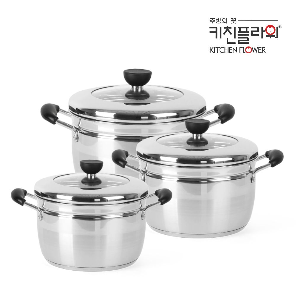 멀티 찜기 국솥 가정용 스텐 찜솥 다용도 큰 호빵 냄비 가정용 20cm - 상세 이미지 3