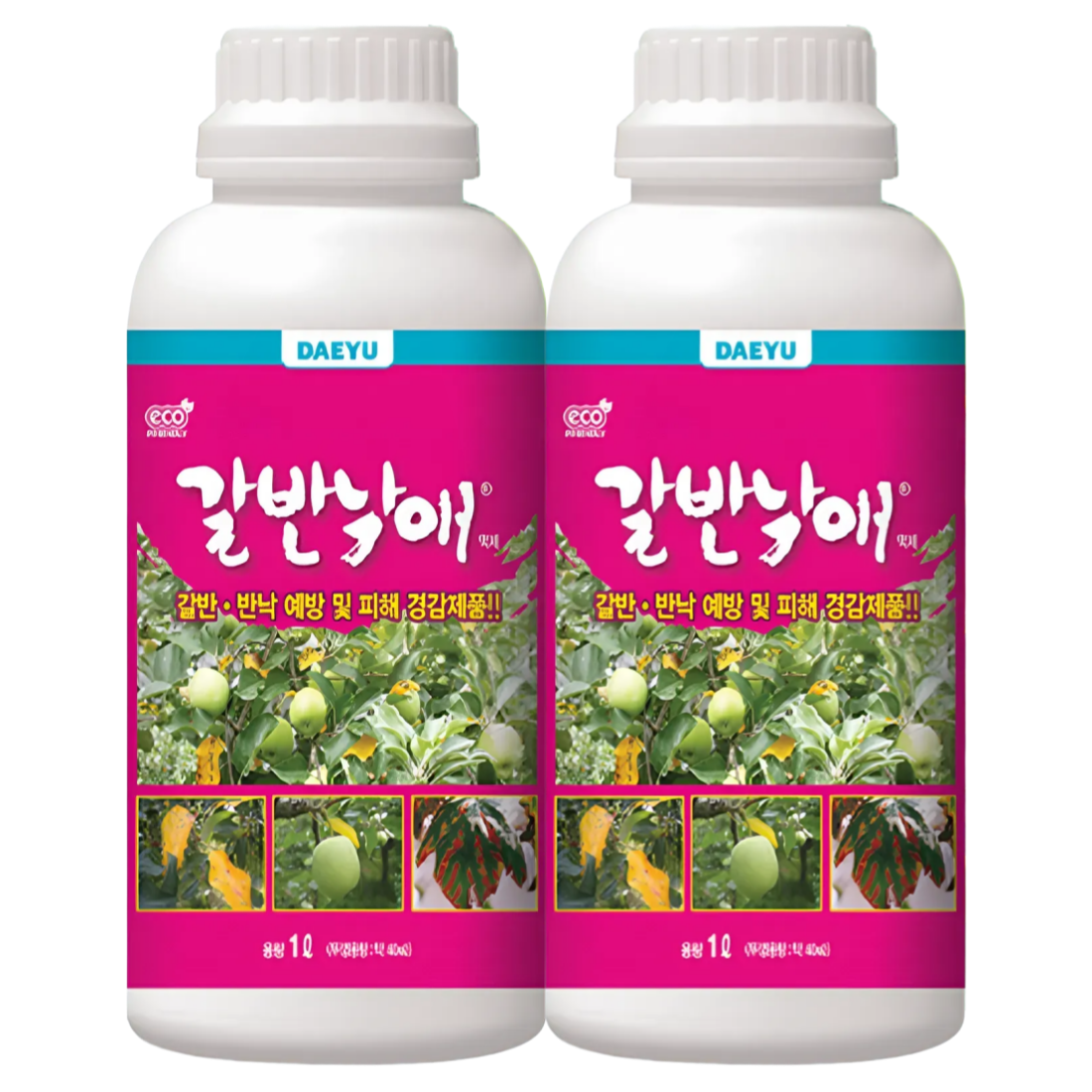 갈반낙애 액제 갈반회복 반낙예방 갈반예방 광합성증진 비료 식물영양제 1L, 2개입 - 상품 이미지