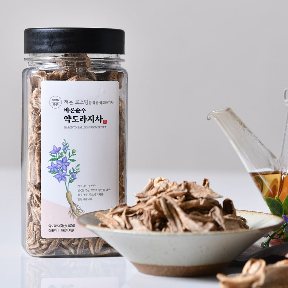 센비오 바론순수 저온 로스팅한 국산 약도라지차 100g - 상품 이미지