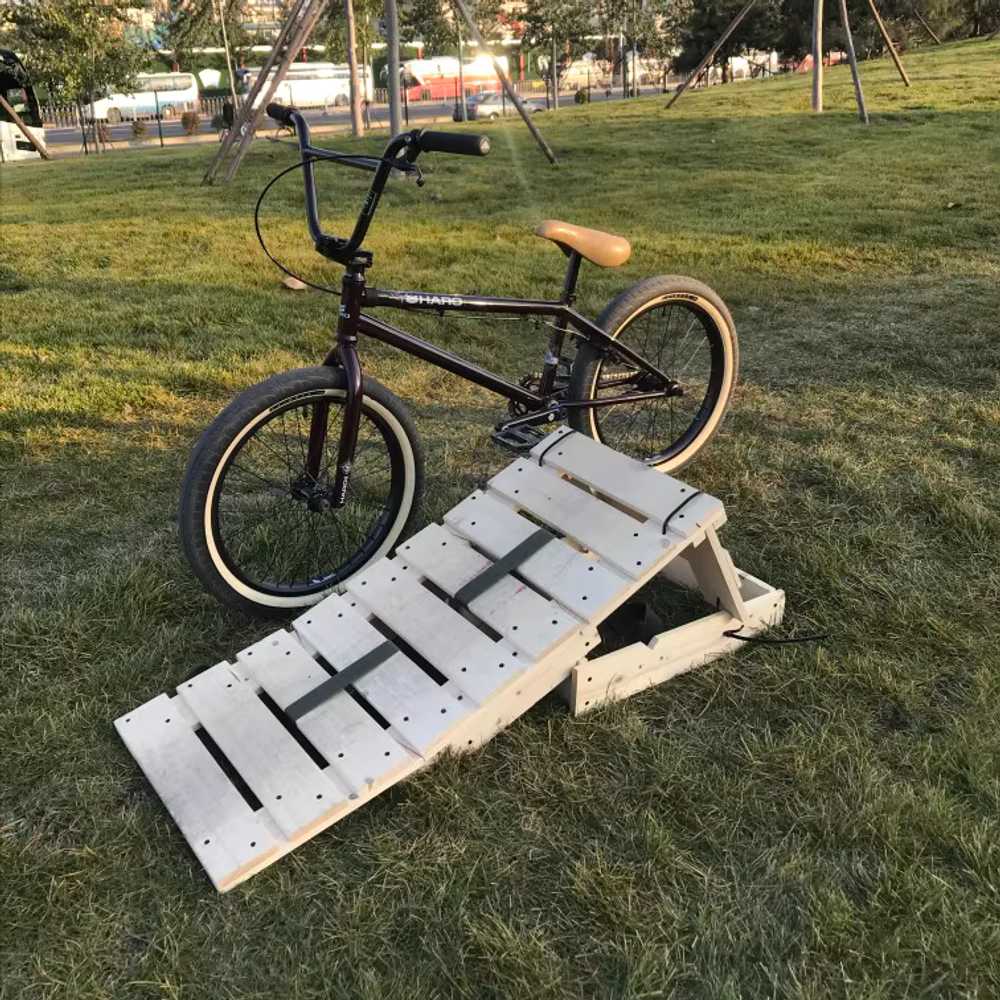 접이식 자전거 점프대 BMX 라이딩 장애물 트릭 연습대 35cm(고정) - 상세 이미지 4