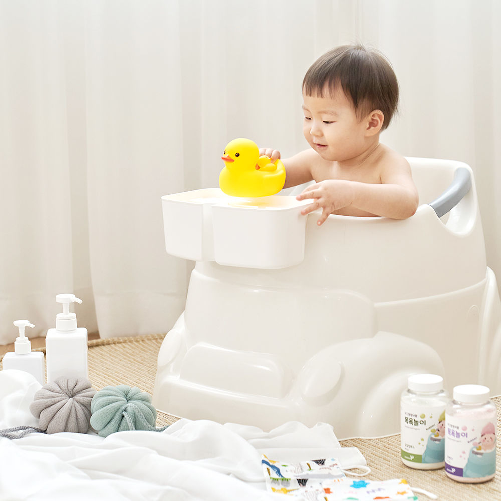 허그붕붕 아기욕조 국내생산 샤워기거치 유아욕조 신생아 목욕