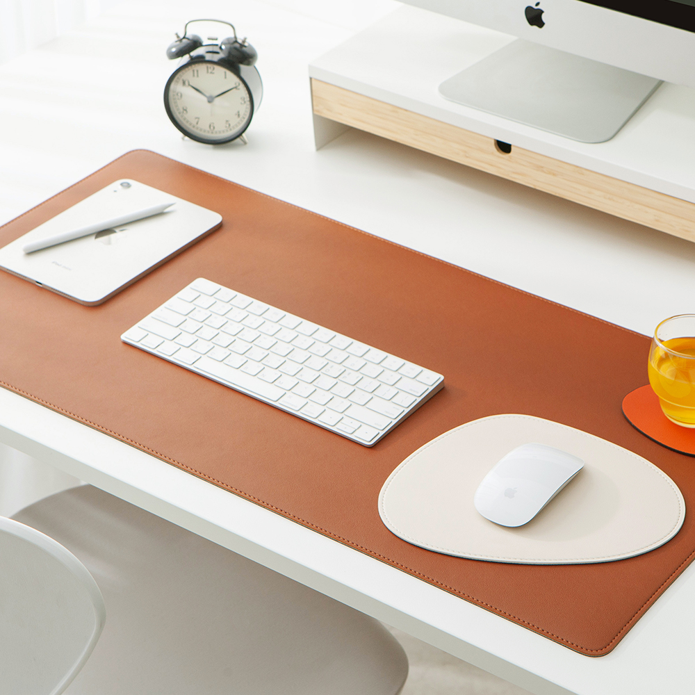 [각인가능]오브리즈 프리미엄 가죽 데스크매트 논슬립 마우스 장패드 S