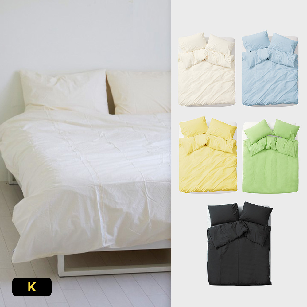 포토제니아굿즈 스탠다드 이불 커버 세트 K (이불+베개커버2) (5colors) - 상품 이미지