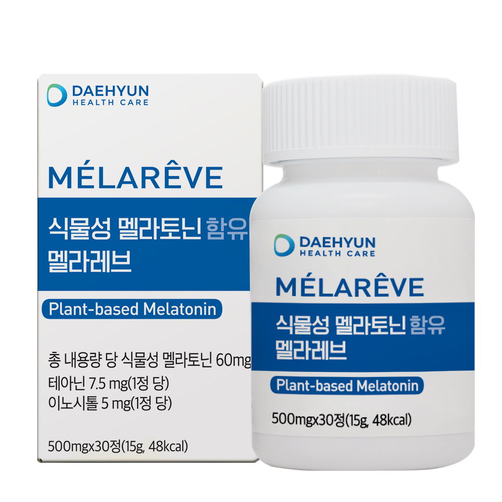 대현헬스케어 식물성 멜라토닌 함유 멜라레브 30정, 1개월분 - 상품 이미지