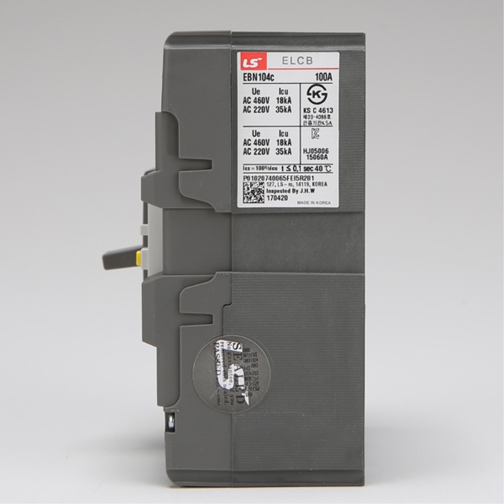LS 산업용 ELCB 누전차단기 EBN 104C 4P 100A 35kA LS일렉트릭 - 상세 이미지 4
