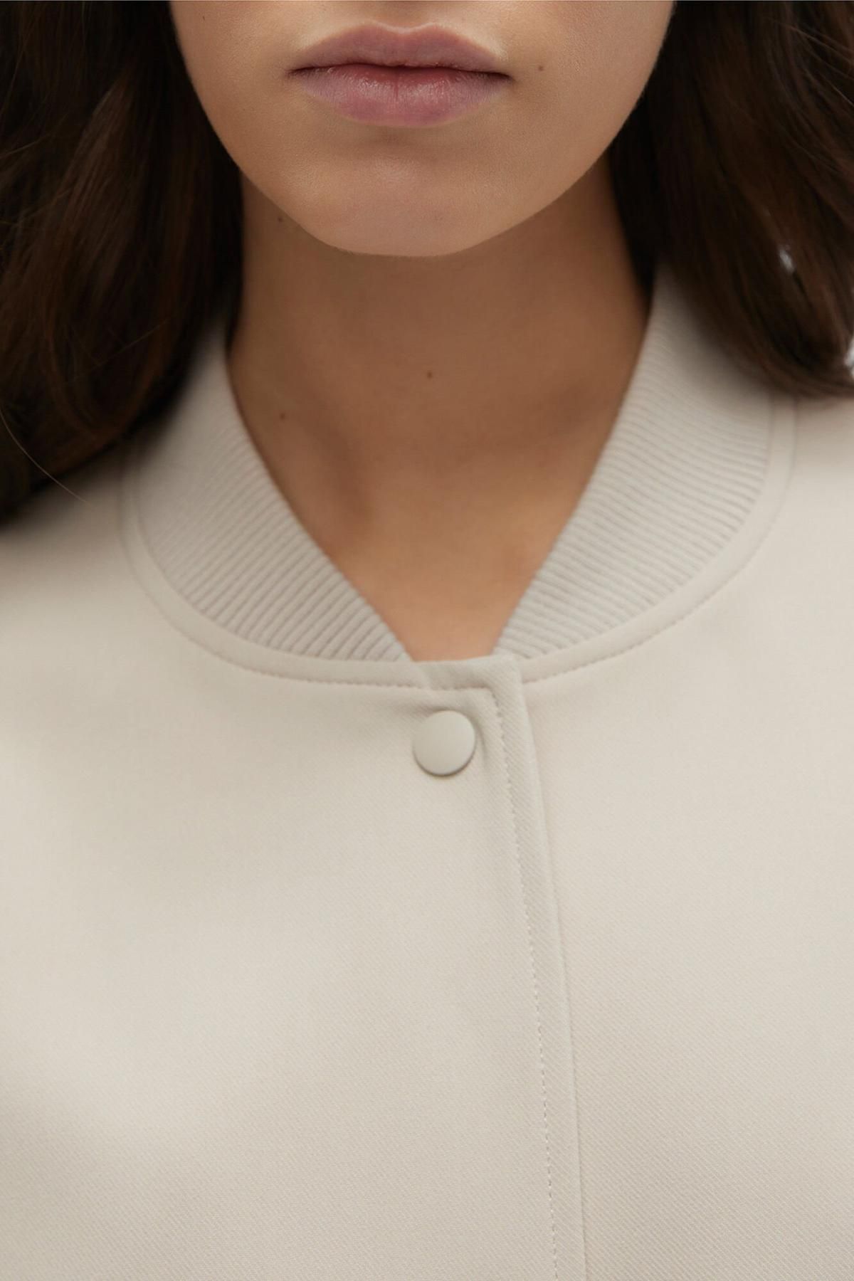 베로모다 아이보리 테크니컬 봄버 재킷 7930183 BEIGE - 상세 이미지 3