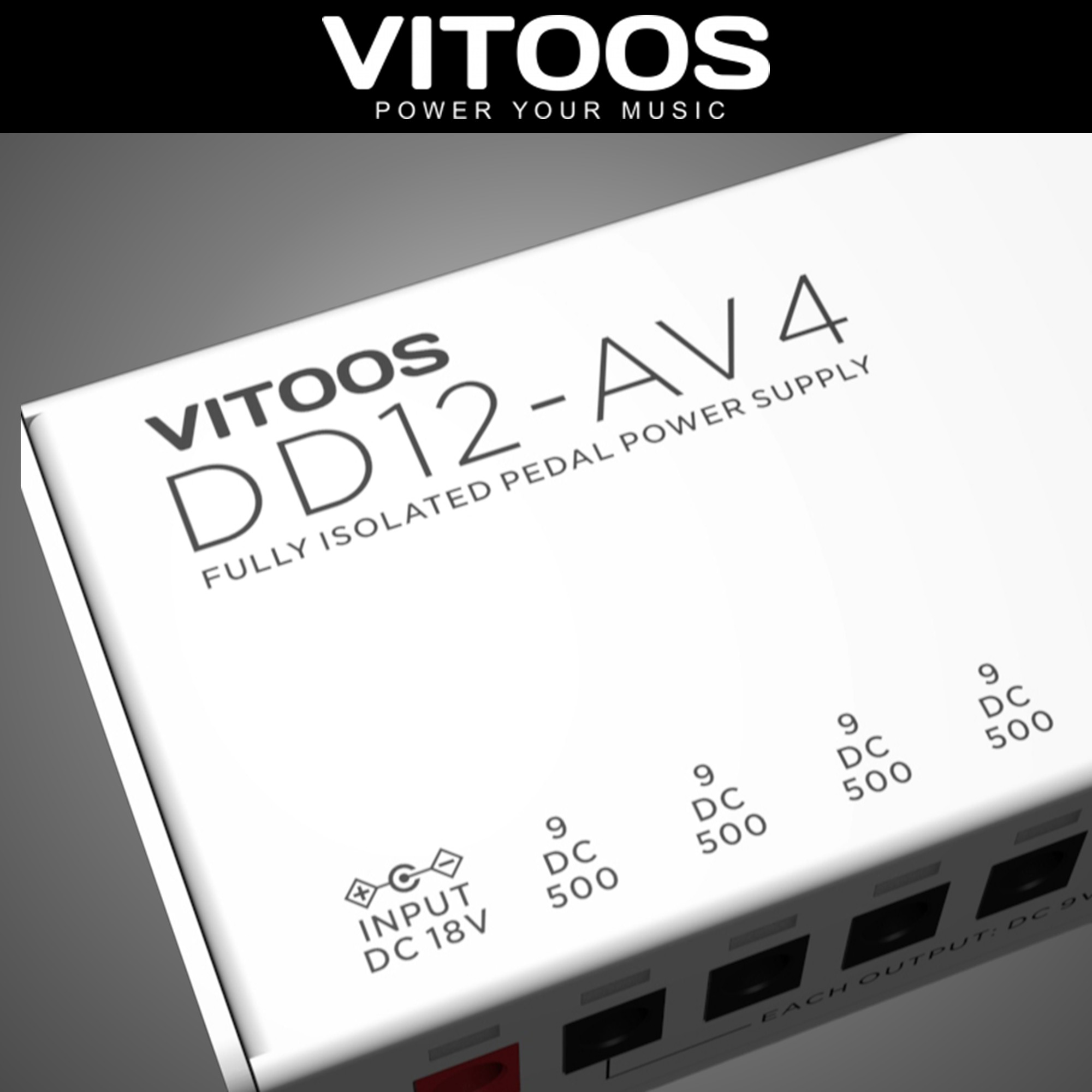 VITOOS 비투스 DD12-AV4 Fully Isolated 이펙터 파워서플라이 12구 이미지 7