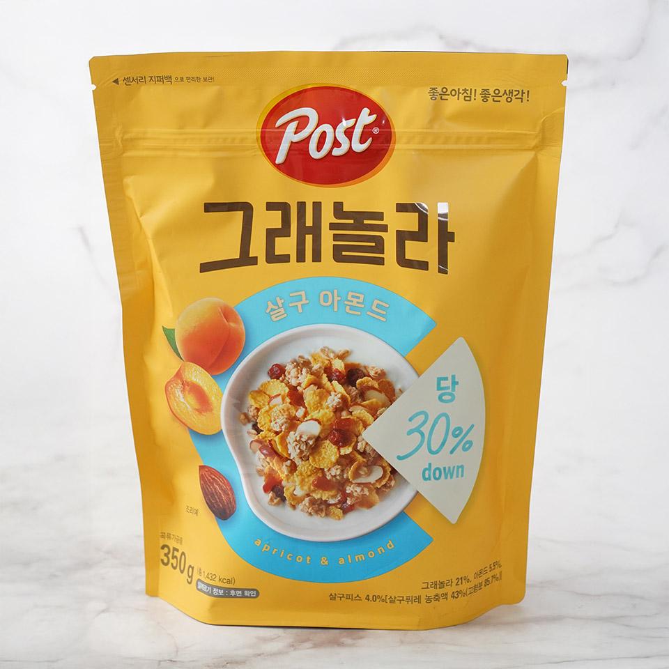 메가마트 동서 포스트 그래놀라 살구아몬드 시리얼 350g - 상품 이미지