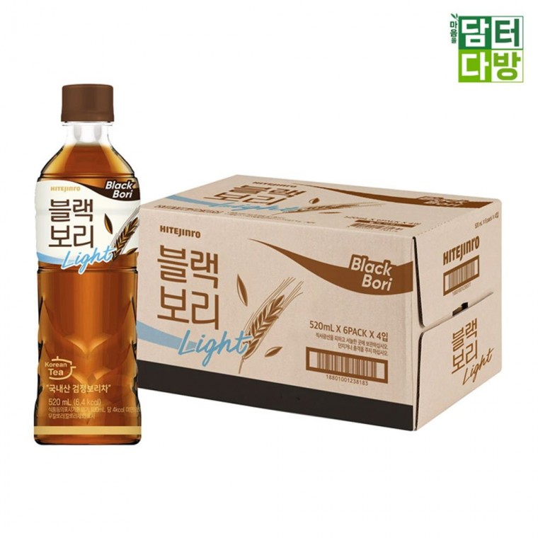 블랙보리 라이트 520ml x 24 - 메인 이미지