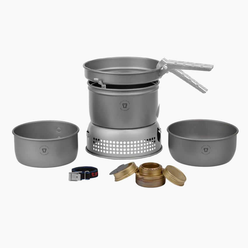 트란지아 스톰쿡셋 27-1HA 알콜 버너 TP2 가스 스토브 세트 백패킹 코펠
