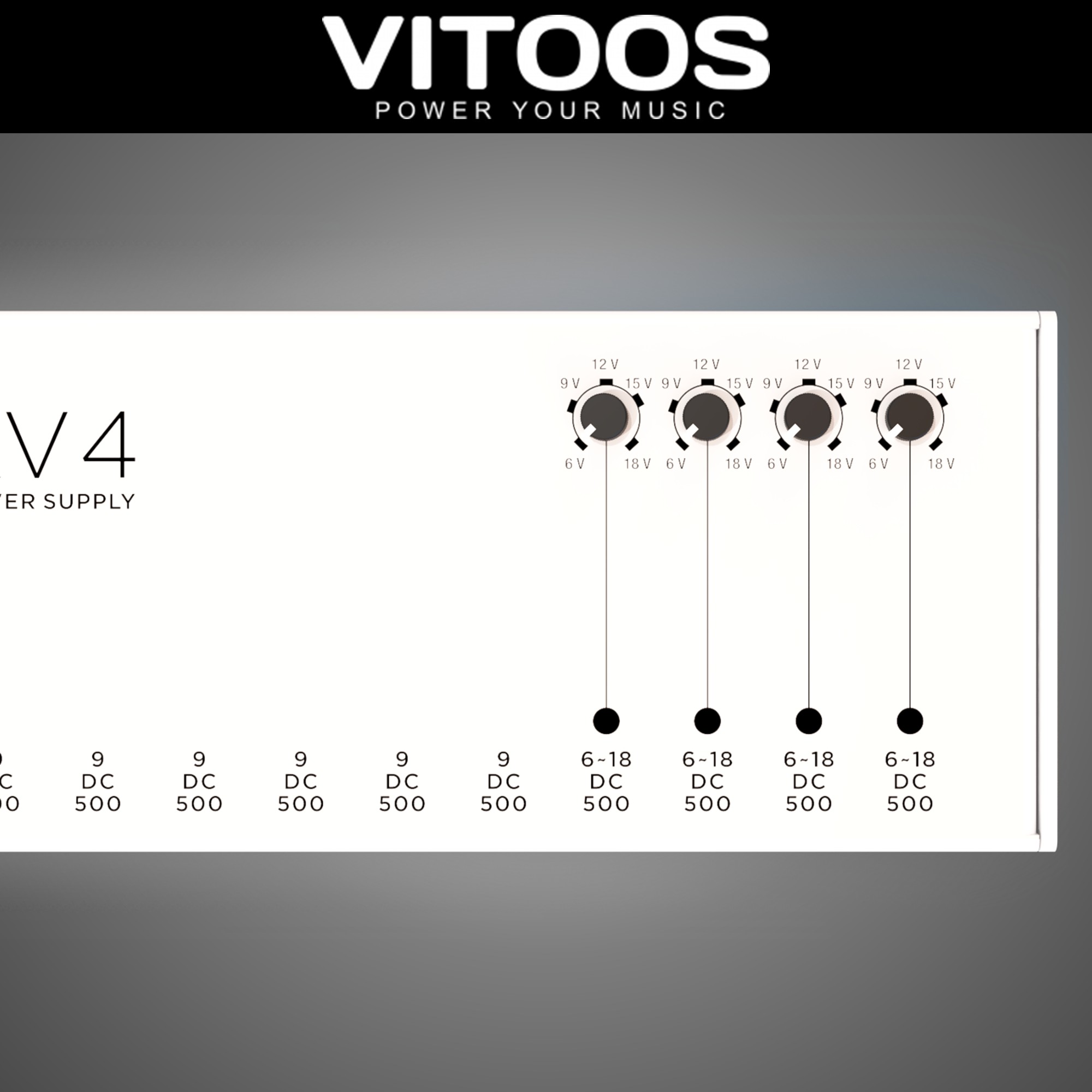 VITOOS 비투스 DD12-AV4 Fully Isolated 이펙터 파워서플라이 12구 이미지 8