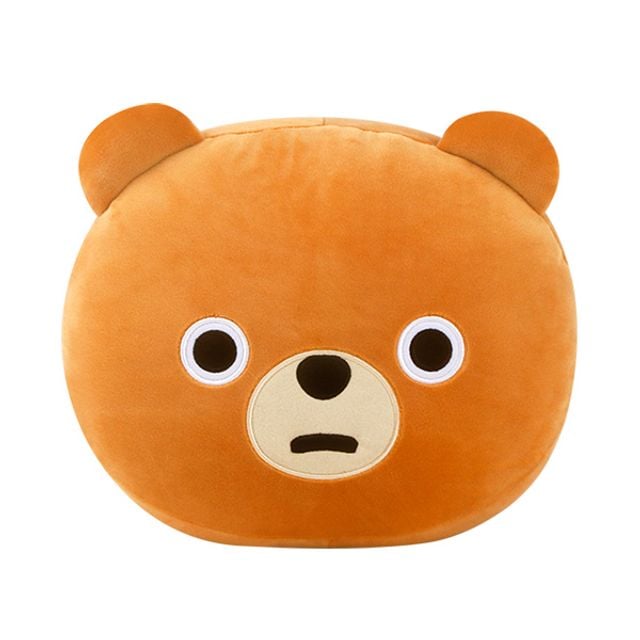 B패밀리 얼굴 쿠션 아기곰 인형 베개 사무실 키덜트 - 상품 이미지