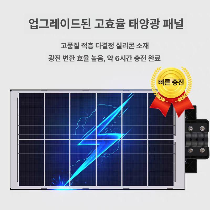 태양광 가로등 정원 공원 태양열 방수 센서등 램프 야외등 몽땅 2000W 인체센서 자동모드 일체형 태양광등 200W 벽걸이형 - 상세 이미지 3